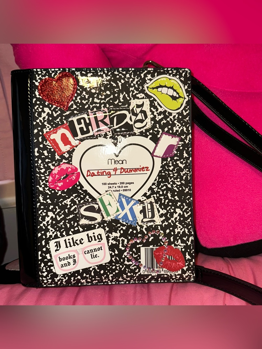 Sugar Thrillz Dolls Kill ‘READING IS SEXY’ Crossbody Bag Purse NEW
